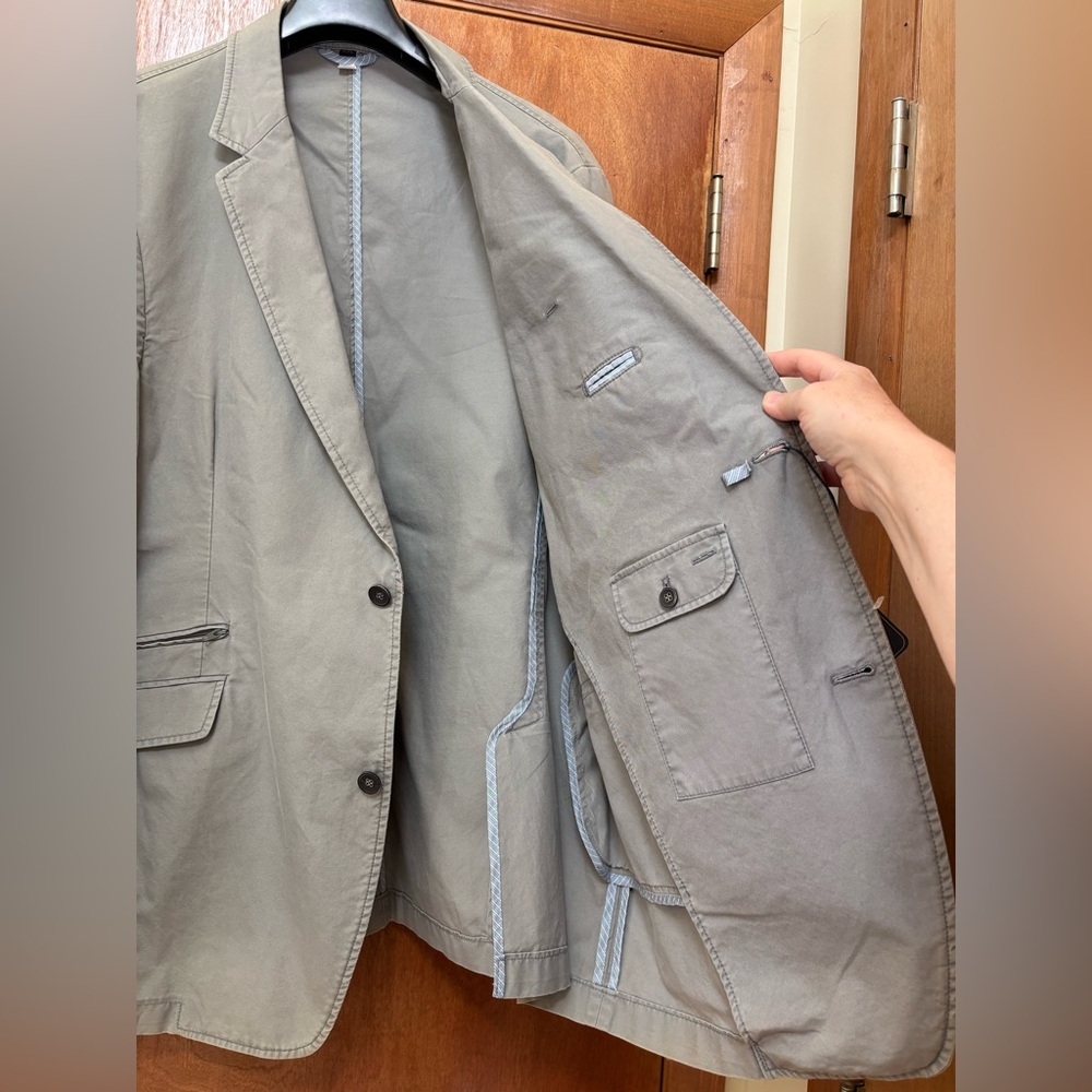 Hart Schaffner Marx Men's Blazer Made in Portugal 100% Cotton Size XXL